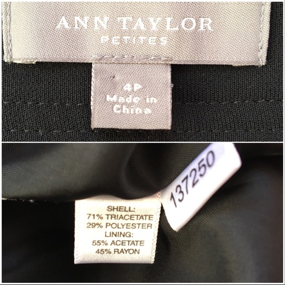 Ann Taylor Black Pencil Skirt Size 4P - Picture 7 of 9